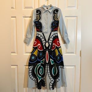 Butterfly print Maxi Dress